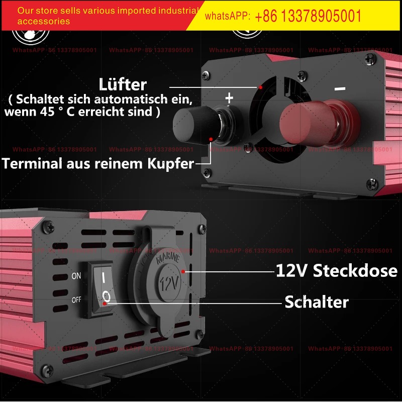 12V To 220V 4000W Peak Power I - đánh giá và giá Power Inverter 12V 220V 4000W Continuous